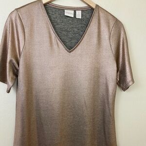 Chico’s Blouse. Gold. Sz 0.